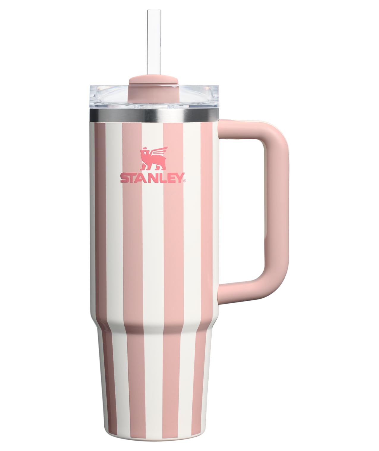 Stanley Quencher H2.0 Tumbler with Handle and Straw 30 oz | Flowstate 3-Position Lid | Cup Holder Compatible for Travel | Insulated Stainless Steel Cup | BPA-Free | Rose Quartz 2.0