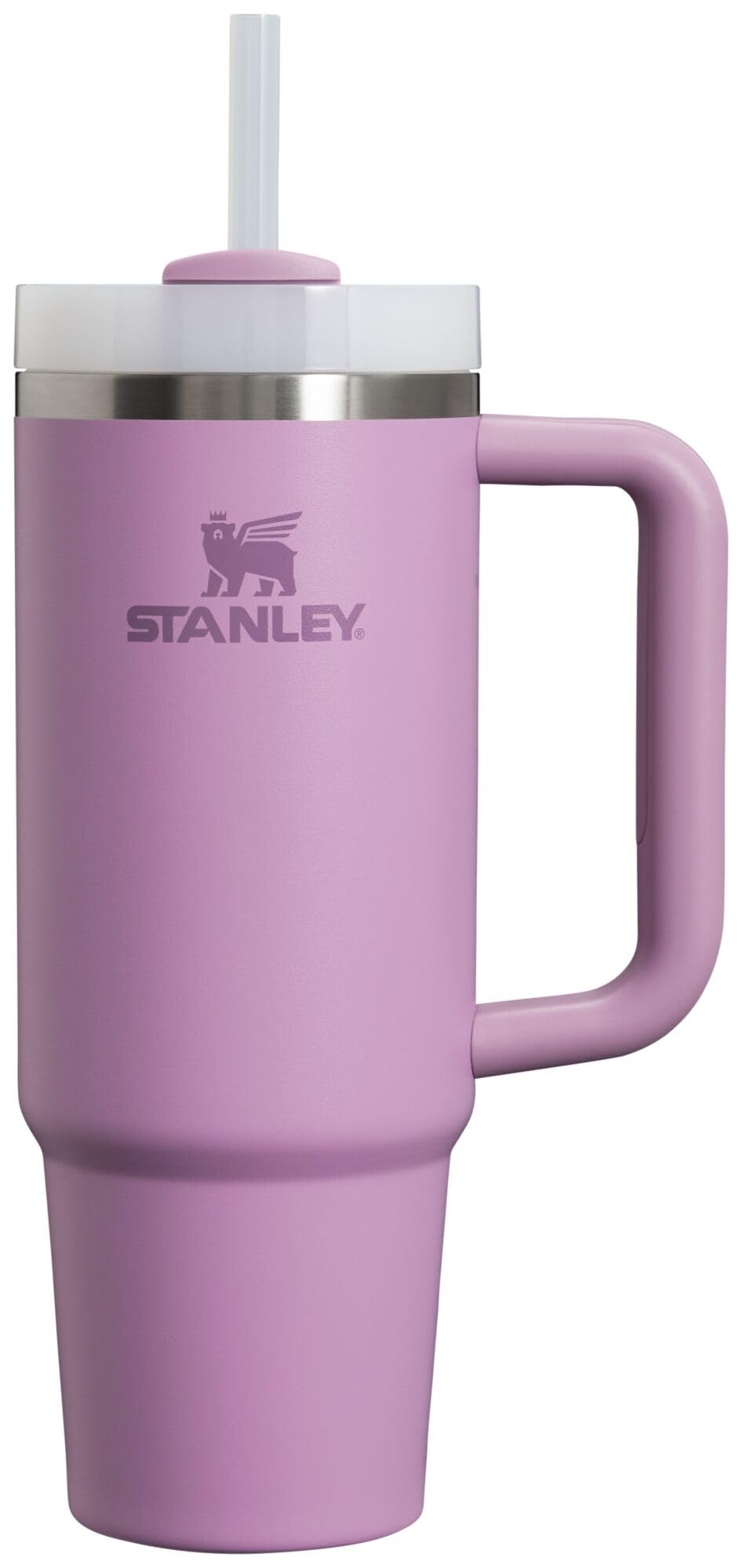 Stanley Quencher H2.0 Tumbler with Handle and Straw 30 oz | Flowstate 3-Position Lid | Cup Holder Compatible for Travel | Insulated Stainless Steel Cup | BPA-Free | Rose Quartz 2.0