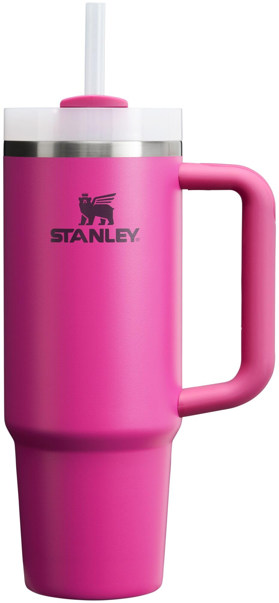 Stanley Quencher H2.0 Tumbler with Handle and Straw 30 oz | Flowstate 3-Position Lid | Cup Holder Compatible for Travel | Insulated Stainless Steel Cup | BPA-Free | Rose Quartz 2.0