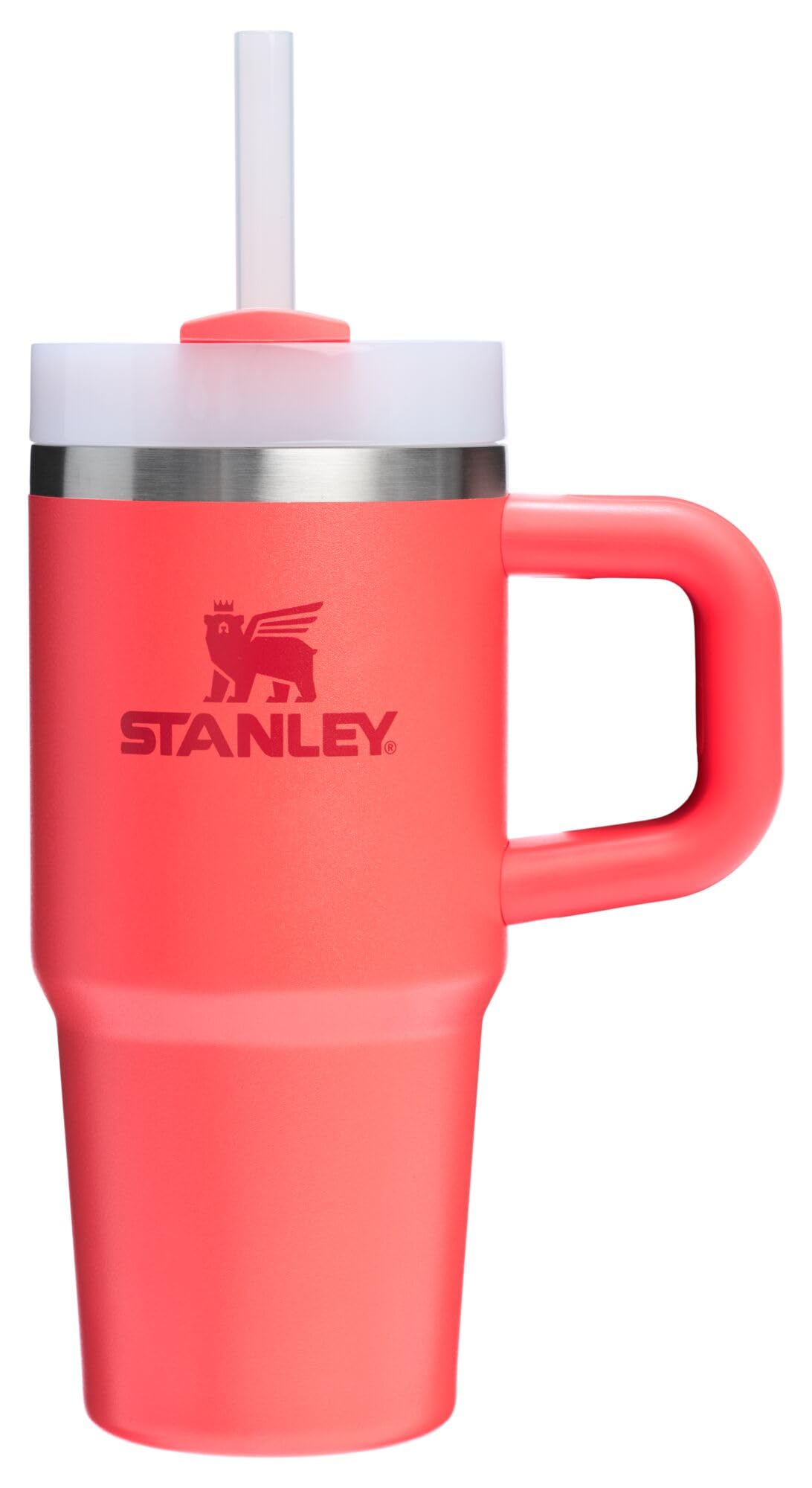 Stanley Quencher H2.0 Tumbler with Handle and Straw 30 oz | Flowstate 3-Position Lid | Cup Holder Compatible for Travel | Insulated Stainless Steel Cup | BPA-Free | Rose Quartz 2.0