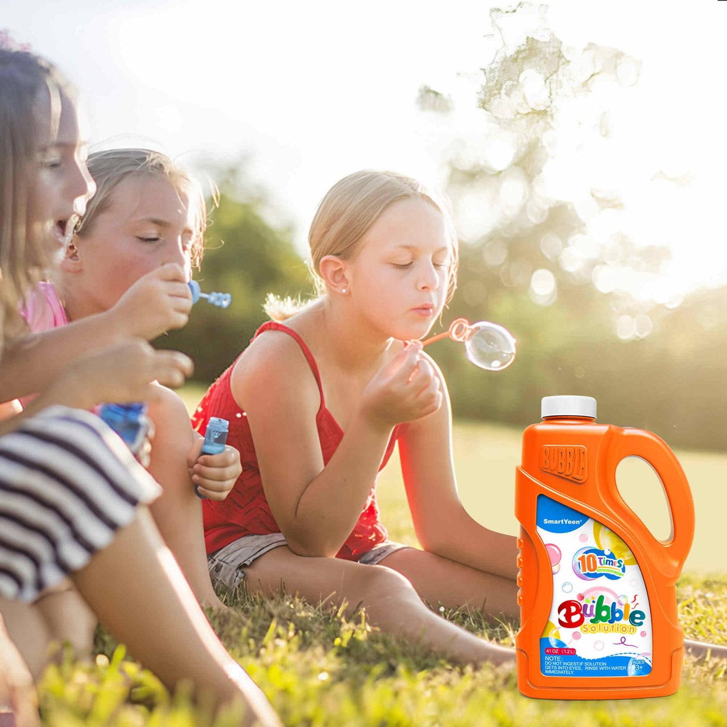 41oz Concentrated Bubble Solution Refill (Close to 1.2L/ up to 3.2 Gallon)-Safe for Kids, Perfect for Bubble Machines, Wands & Blowers - Ideal for Birthday Parties & Summer Fun (Blue)