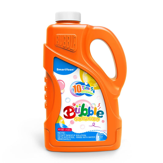 41oz Concentrated Bubble Solution Refill (Close to 1.2L/ up to 3.2 Gallon)-Safe for Kids, Perfect for Bubble Machines, Wands & Blowers - Ideal for Birthday Parties & Summer Fun (Blue)