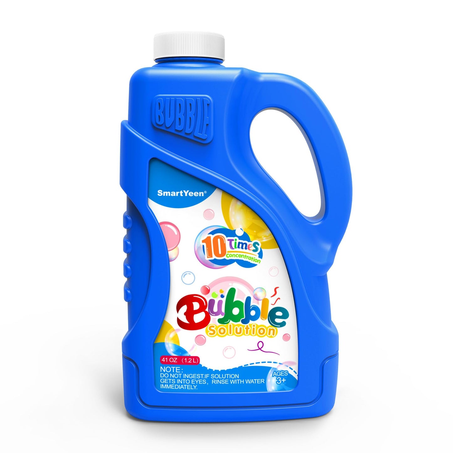 41oz Concentrated Bubble Solution Refill (Close to 1.2L/ up to 3.2 Gallon)-Safe for Kids, Perfect for Bubble Machines, Wands & Blowers - Ideal for Birthday Parties & Summer Fun (Blue)