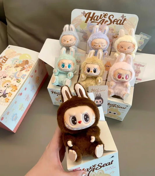 Popmart Labubu 2nd Generation The Monsters Sit And Party Vinyl Blind Box Heart-Beating Macaron