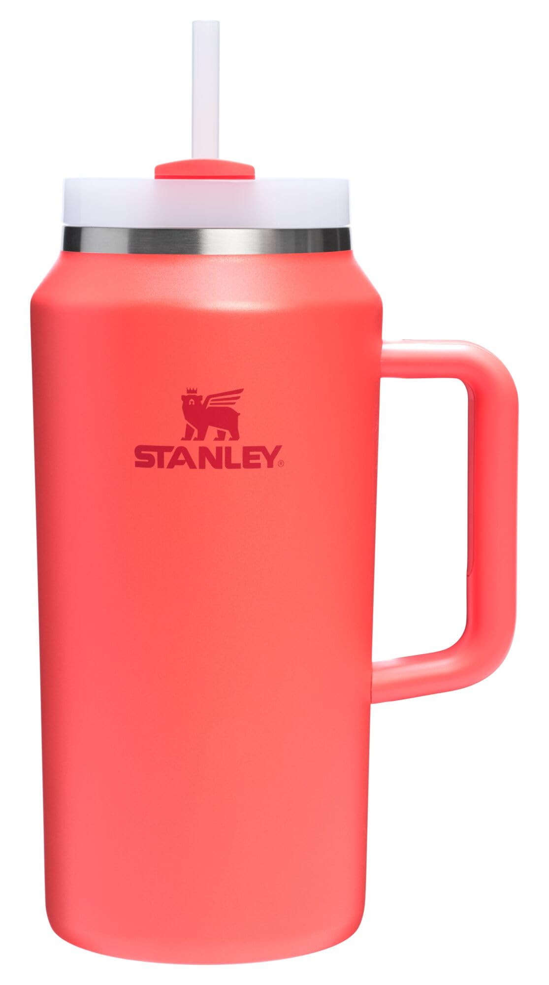 Stanley Quencher H2.0 Tumbler with Handle and Straw 30 oz | Flowstate 3-Position Lid | Cup Holder Compatible for Travel | Insulated Stainless Steel Cup | BPA-Free | Rose Quartz 2.0