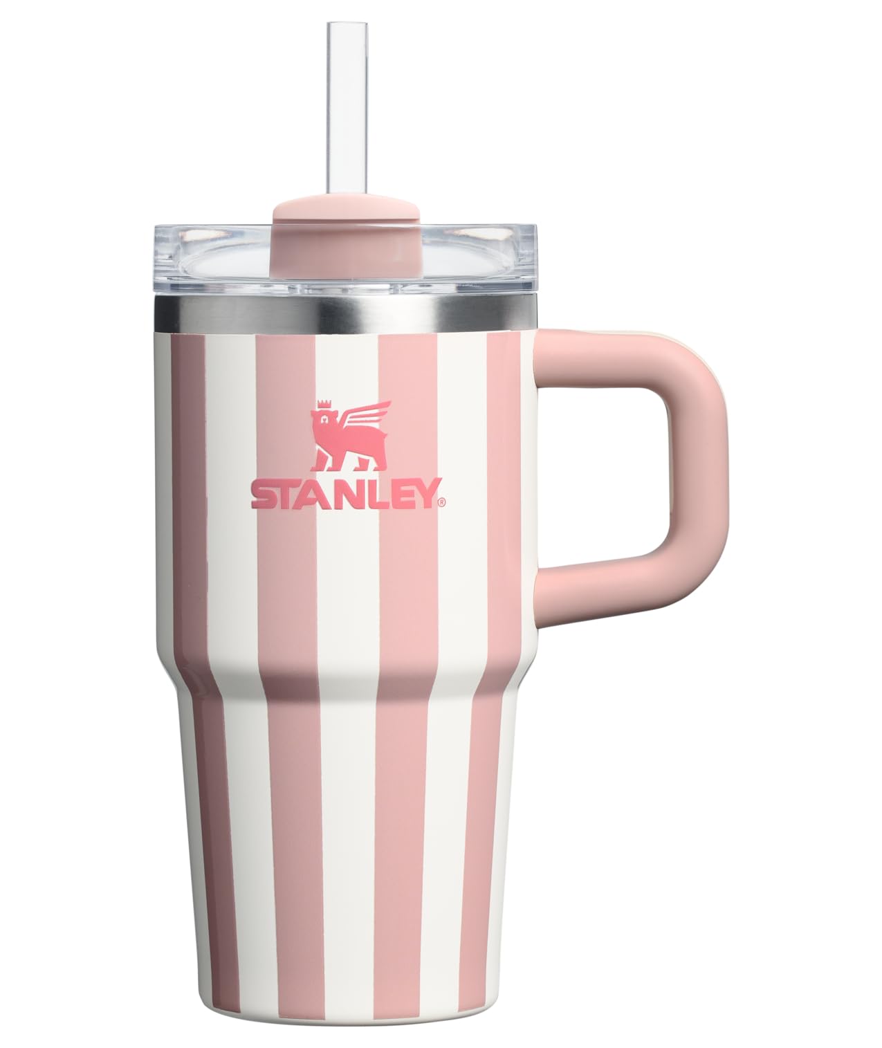 Stanley Quencher H2.0 Tumbler with Handle and Straw 30 oz | Flowstate 3-Position Lid | Cup Holder Compatible for Travel | Insulated Stainless Steel Cup | BPA-Free | Rose Quartz 2.0