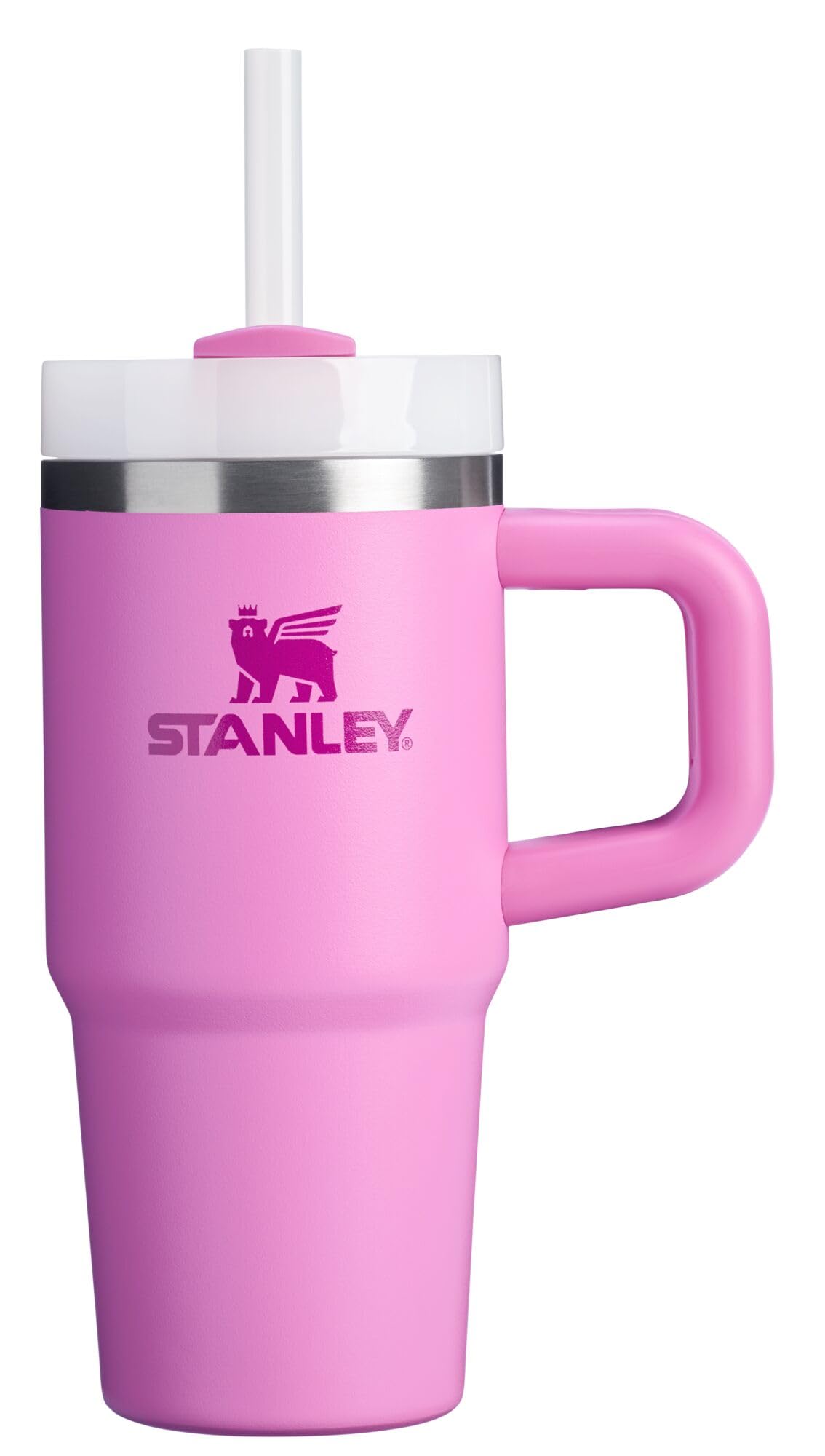 Stanley Quencher H2.0 Tumbler with Handle and Straw 30 oz | Flowstate 3-Position Lid | Cup Holder Compatible for Travel | Insulated Stainless Steel Cup | BPA-Free | Rose Quartz 2.0