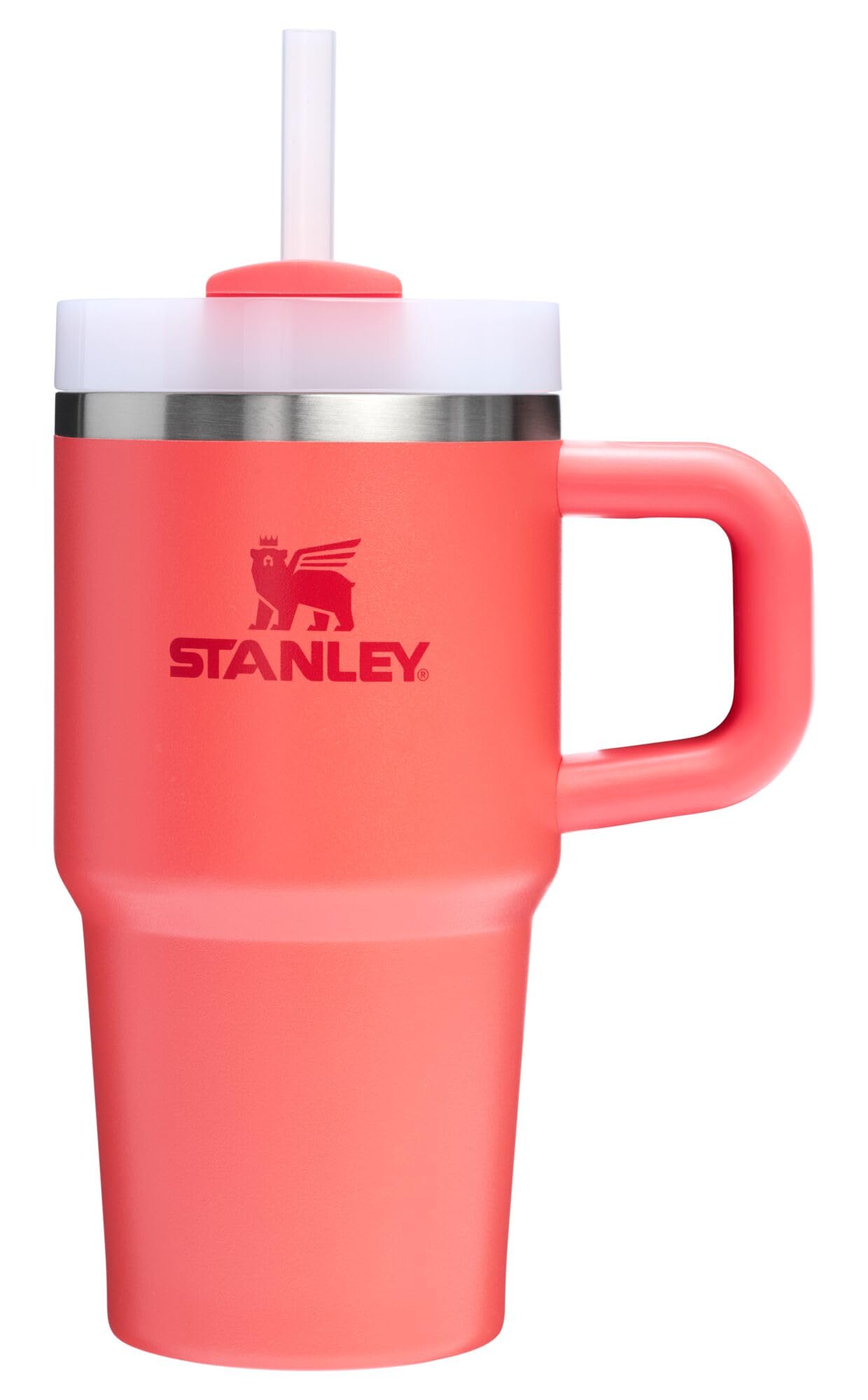 Stanley Quencher H2.0 Tumbler with Handle and Straw 30 oz | Flowstate 3-Position Lid | Cup Holder Compatible for Travel | Insulated Stainless Steel Cup | BPA-Free | Rose Quartz 2.0