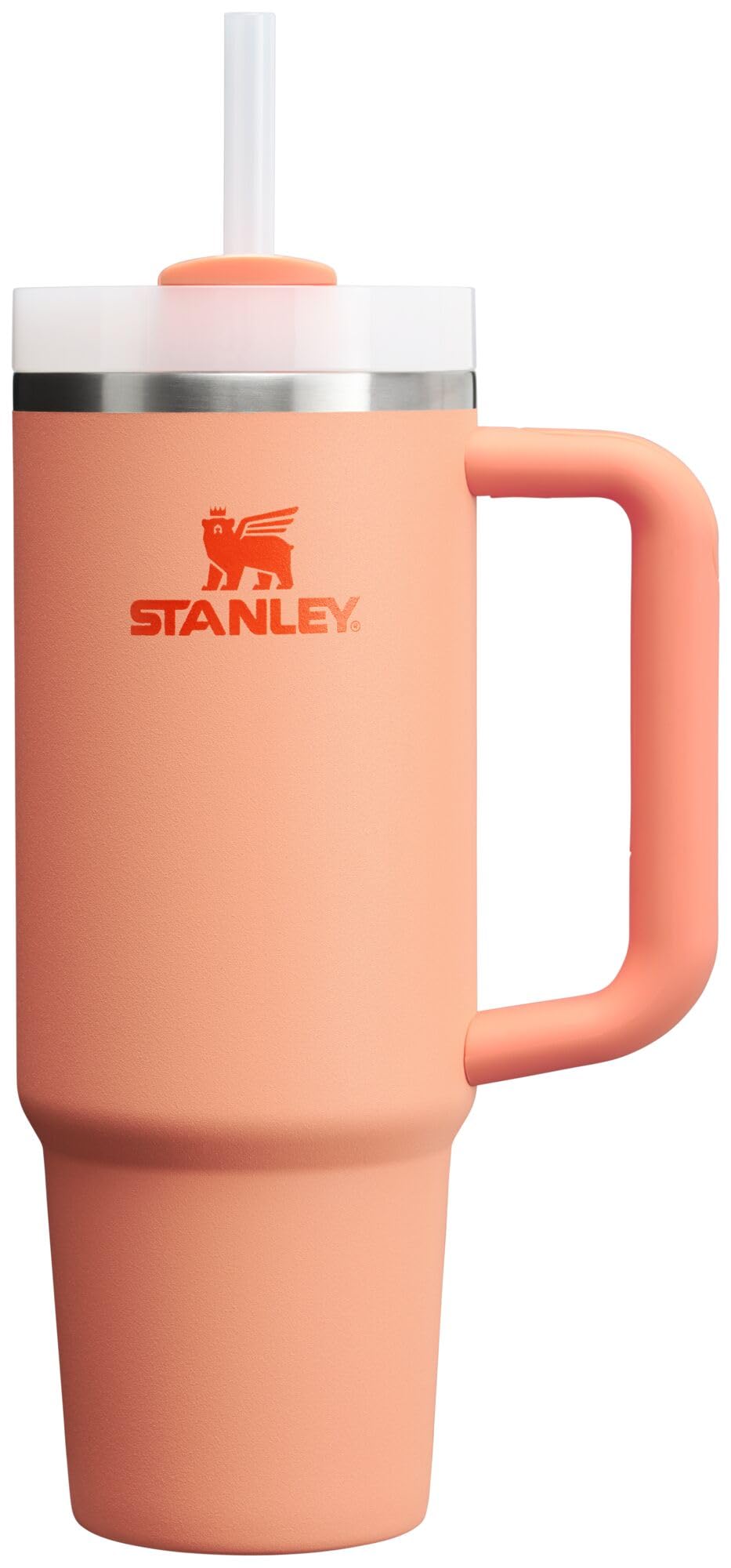 Stanley Quencher H2.0 Tumbler with Handle and Straw 30 oz | Flowstate 3-Position Lid | Cup Holder Compatible for Travel | Insulated Stainless Steel Cup | BPA-Free | Rose Quartz 2.0