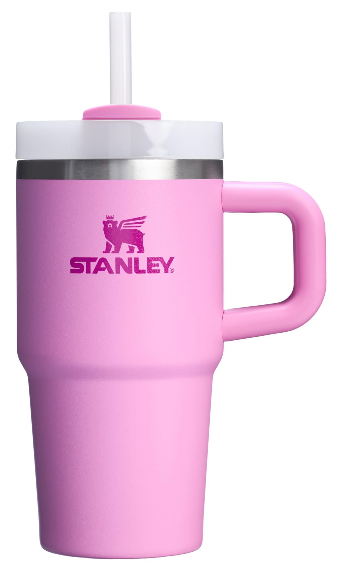 Stanley Quencher H2.0 Tumbler with Handle and Straw 30 oz | Flowstate 3-Position Lid | Cup Holder Compatible for Travel | Insulated Stainless Steel Cup | BPA-Free | Rose Quartz 2.0